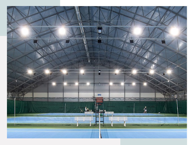 Строительство теннисных кортов в Сланцы от 620 руб.