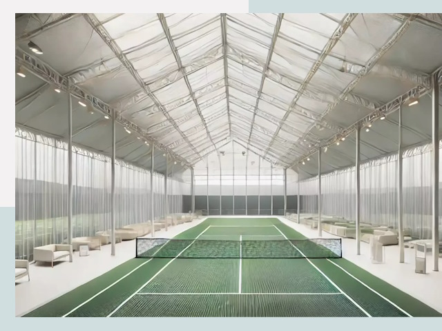 Строительство теннисных кортов в Сланцах