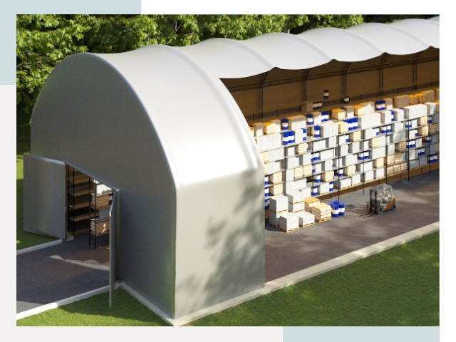 Тентовые ангары в Сланцах