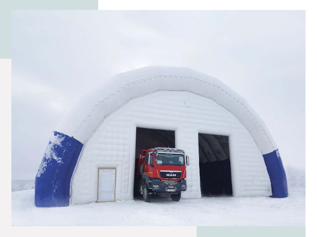 Мобильные ангары в Сланцах