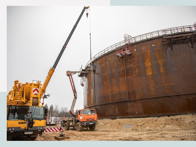 Монтаж резервуаров в Сланцах от 620 руб. за м³