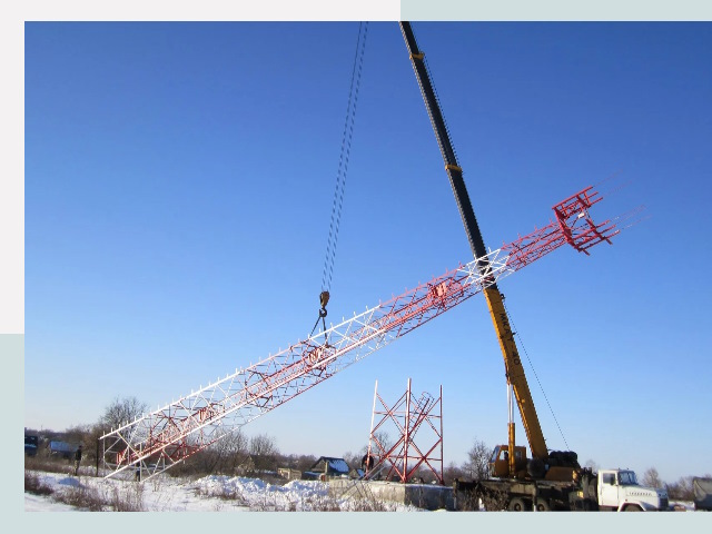 Строительство башен связи в Сланцах от 620 руб.