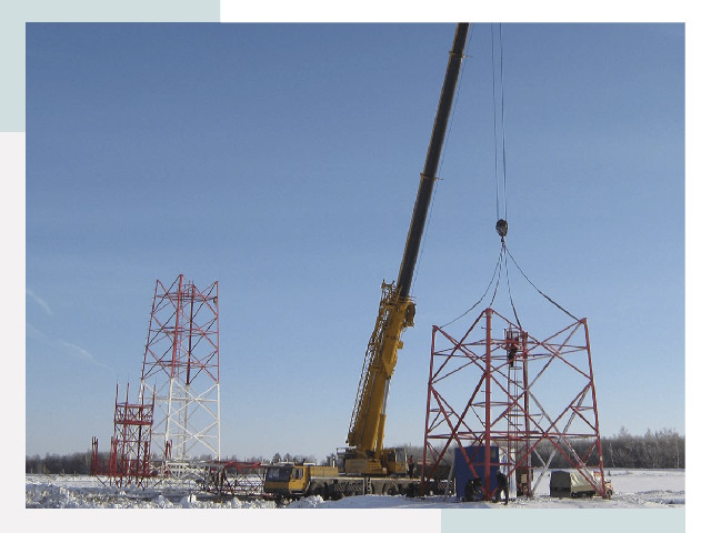 Монтаж вышек связи в Сланцах