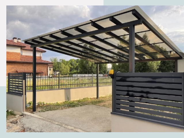 Металлические навесы в Сланцы от 620 руб. за м²