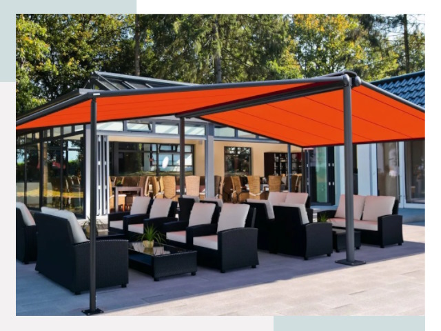 Навесы для кафе и ресторанов в Сланцах