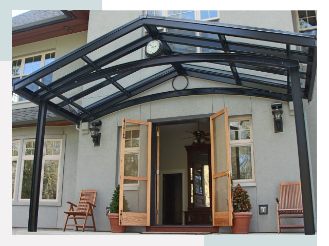 Козырьки металлические в Сланцах