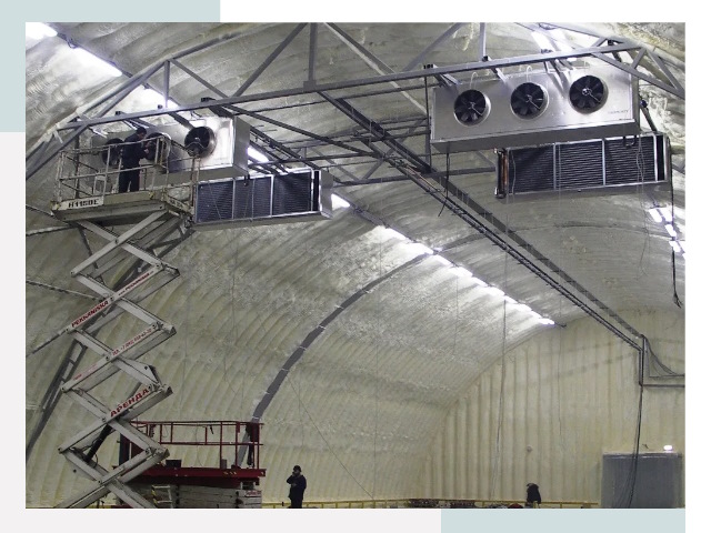 Оснащение ангаров в Сланцах