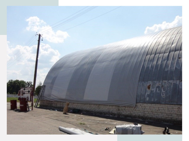 Ремонт ангаров в Сланцах