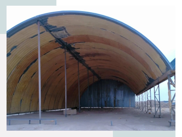 Реконструкция ангаров в Сланцах