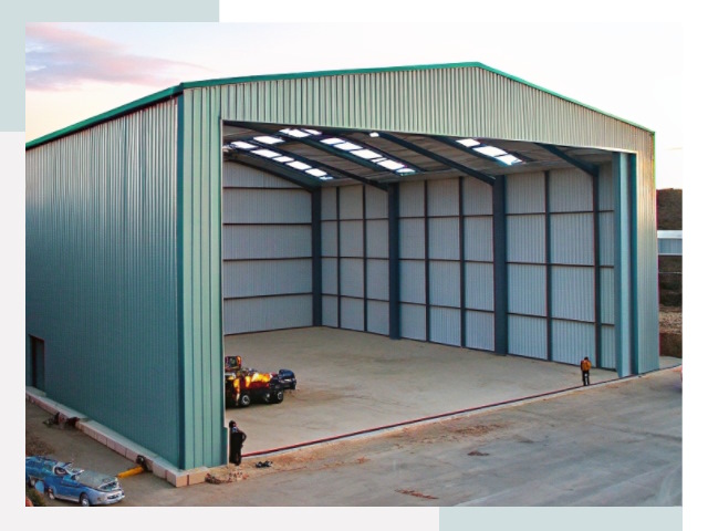 Строительство ангаров в Сланцах